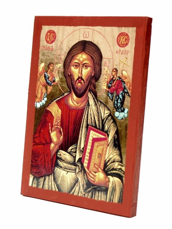 Ikona bizantyjska Jezus Chrystus Pantokrator - reprodukcja 10 x 14 (2) e-religijne.pl