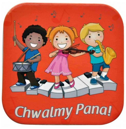 Podstawka korkowa z hasłem religijnym Chwalmy Pana e-religijne.pl