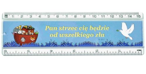 Linijka z hasłem religijnym "Pan strzec cię będzie od zła wszelkiego" e-religijne.pl