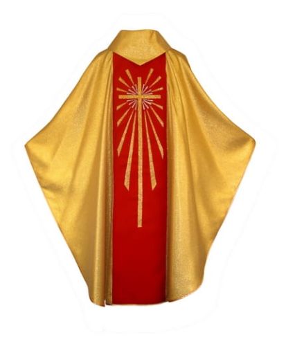 Ornat złoty z wizerunkiem Pana Jezusa Miłosiernego 1-311-8 e-religijne.pl