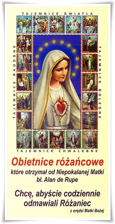 Obrazek Obietnice Różańcowe (100 sztuk) sklep dewocjonalia