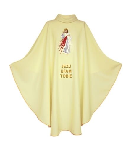 Ornat haftowany z wizerunkiem Pana Jezusa Miłosiernego 1-125-1