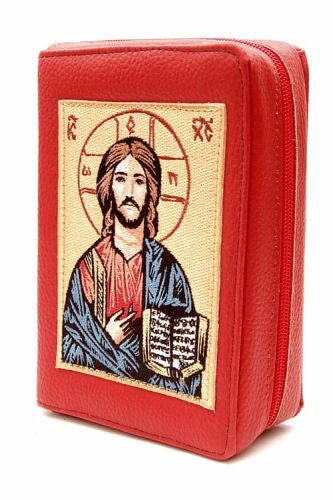 Okładka na Pismo św. z ikoną haftowaną ze skóry - (CZRW) - format oazowy - 2 e-religijne.pl