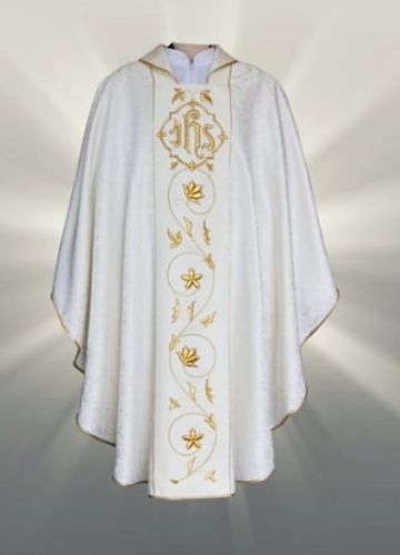 Ornat haftowany biały K-73 e-religijne.pl