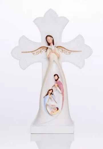 Szopka z Aniołem dekoracja na Boże Narodzenie dewocjonalia katolicki sklep internetowy e-religijne.pl