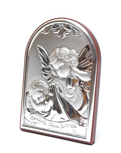 Obrazek srebrny Anioł Stróż - pamiątka Chrztu św. e-religijne.pl