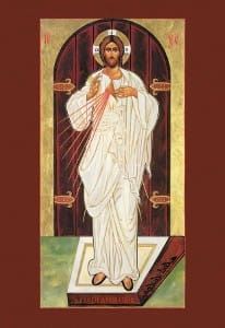 Pocztówka reprodukcja ikony Jezus Miłosierny e-religijne.pl