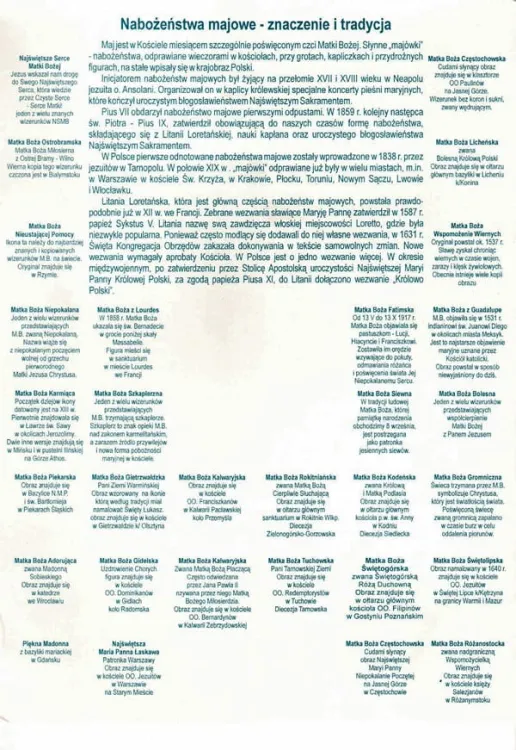 Kontrolka uczestnictwa w nabożeństwach majowych e-religijne.pl