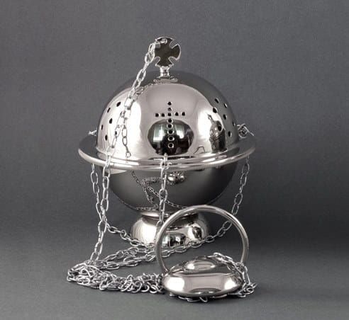 Trybularz mosiężny niklowany C0867