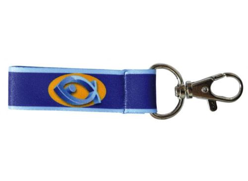 Smycz z chrześcijańskim symbolem - rybą 3D e-religijne.pl