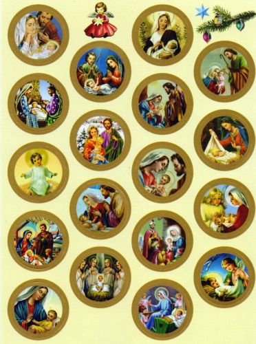 Naklejki świąteczne religijne Boże Narodzenie - BN4 księgarnia katolicka sklep chrześcijański e-religijne.pl
