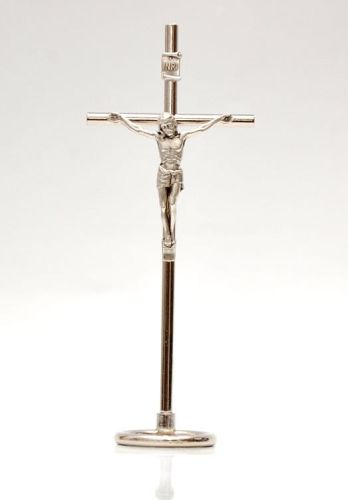 Krzyż stojący metalowy 10,5 cm e-religijne.pl