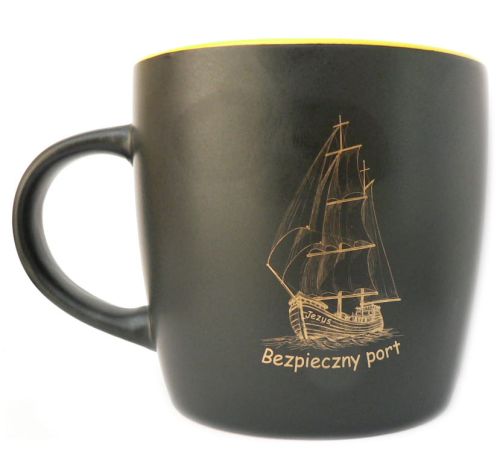 Kubek religijny "Bezpieczny port - JEZUS" 