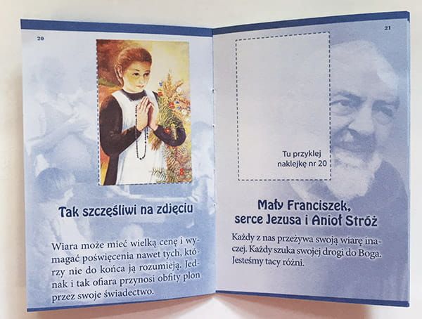 Sprawdziany kontrolki dla dzieci na nabożeństwa różańcowe - Cudowne historie Rafael Dom Wydawniczy księgarnia e-religijne.pl