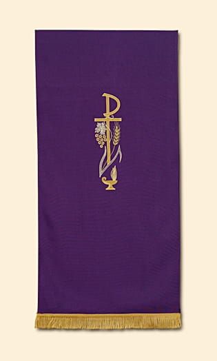 Nakrycie na ambonkę fioletowe haftowane e-religijne.pl