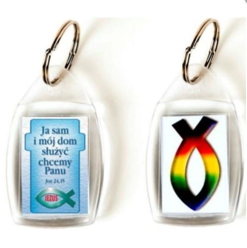 Brelok do kluczy - Ja sam i mój dom służyć chcemy Panu  e-religijne.pl