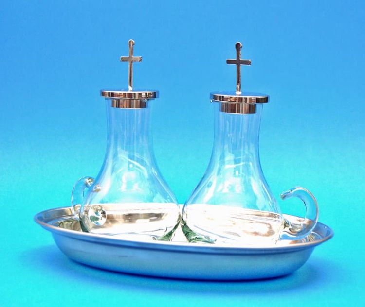 Ampułki liturgiczne komplet z tacką WM1 e -religijne.pl