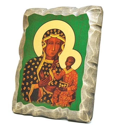 Matka Boża Częstochowska - ikona naklejana VV 15 x 19 e-religijne.pl