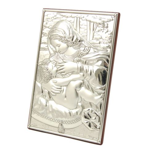 Obrazek srebrny Matka Boża Karmiąca KA330 e-religijne.pl