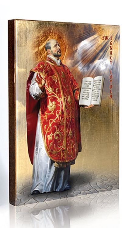 Ikona Świętego Ignacego 17 x 23 księgarnia chrześcijańska e-religijne.pl sklep z ikonami