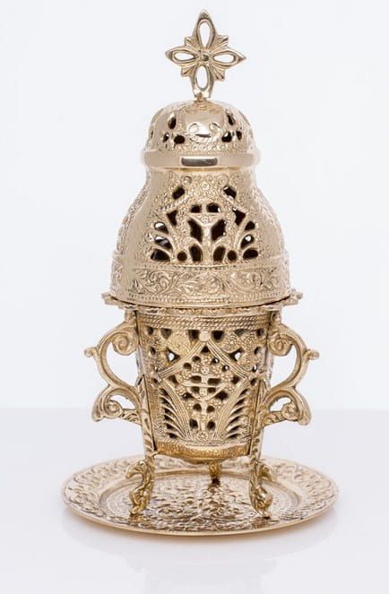 Kadzielnica domowa stołowa mosiężna M2000