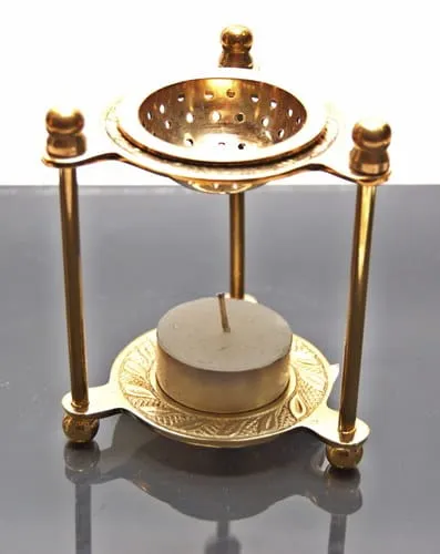  Kadzielniczka mosiężna domowa - podgrzewacz 10-703