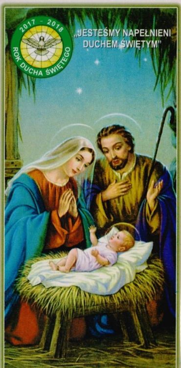 Kolędowe obrazki na Rok Ducha Świętego 2017/2018 (200 sztuk) chrześcijański sklep e-religijne.pl