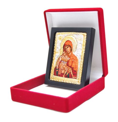 Ikona Matki Bożej posrebrzana EM0 - 3 e-religijne.pl