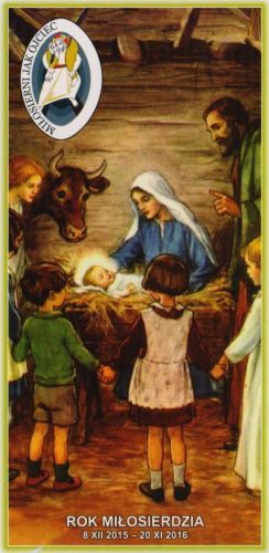 Obrazki kolędowe na Rok Miłosierdzia - wzór 4 pomoce duszpasterskie obrazki na kolędę księgarnia sklep z artykułami liturgicznymi e-religijne.pl