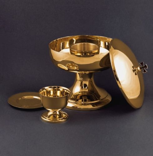 Naczynia liturgiczne sklep - ceny producenta: Zestaw do udzielania Komunii św. pod dwiema postaciami 0314