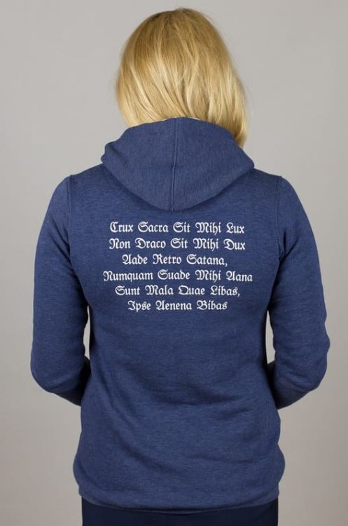 Bluza religijna z kapturem krzyż św. Benedykta e-religijne.pl