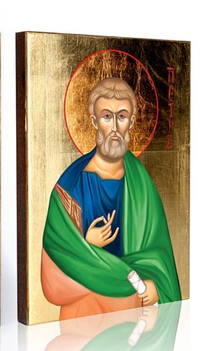 Sklep z ikonami - upominki religijne - Ikona Świętego Piotra Apostoła 12 x 16