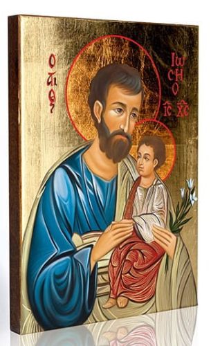 Ikona św. Józef z Dzieciątkiem - 11,5 x 16 Największy sklep z ikonami w Polsce - e-religijne.pl