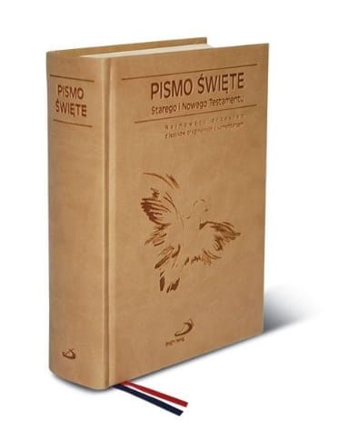 Pismo Święte Stary i Nowy Testament z paginatorami - okładka skóra eko Edycja Świętego Pawła księgarnia chrześcijańska e-religijne.pl