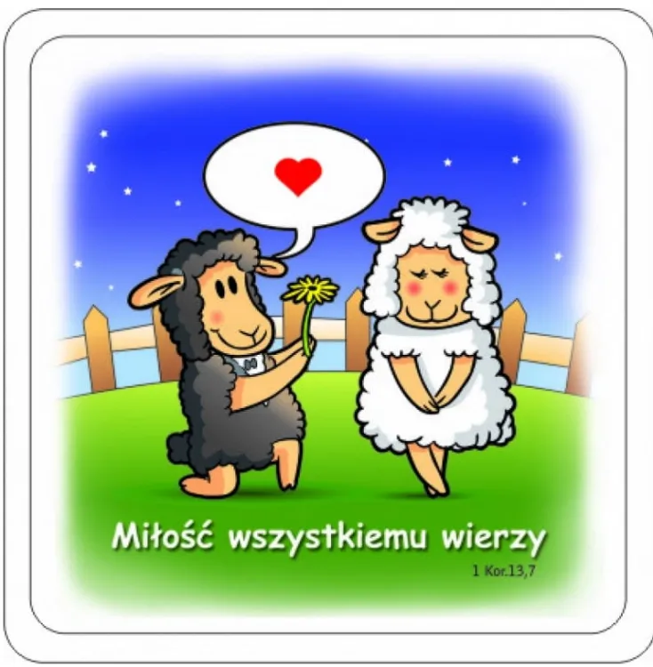  Magnes kształty - Miłość wszystkiemu wierzy 1 Kor 13,7 e-religijne.pl