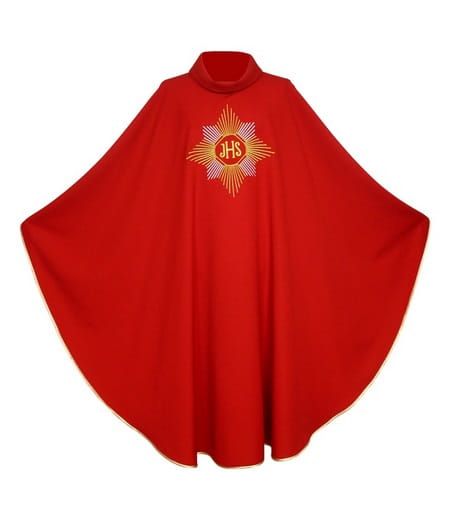 Ornat czerwony haftowany 1-050-2 e-religijne.pl
