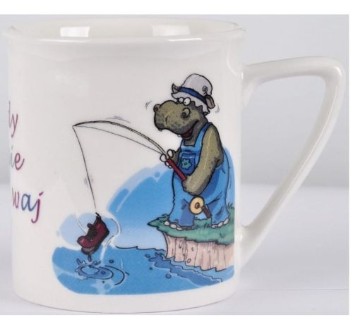 Kubek z nadrukiem religijnym - Nigdy się nie poddawaj. e-religijne.pl