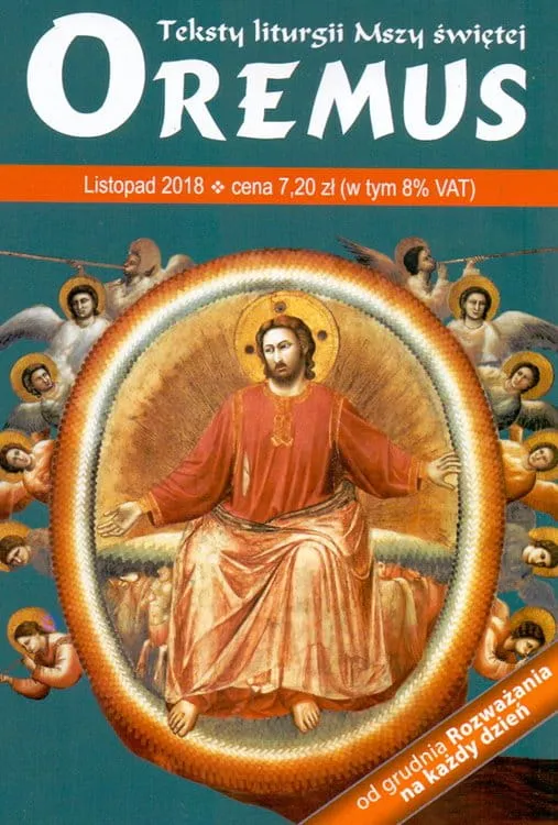 Oremus na LISTOPAD 2018 - teksty liturgii Mszy Świętej księgarnia chrześcijańska e-religijne.pl sklep wydawnictwo księży Marianów PROMIC