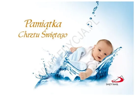 Pamiątka Chrztu Świętego - dla chłopca  e-religijne.pl