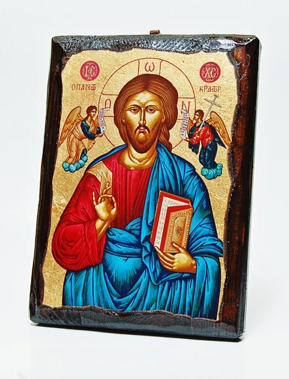 Ikona bizantyjska Chrystus Pantokrator 1A OLW e-religijne.pl