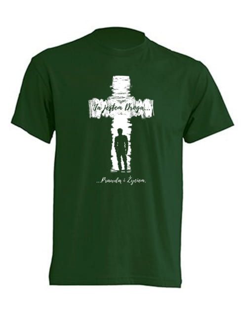 Koszulka chrześcijańska T-SHIRT "Ja jestem Drogą Prawdą i Życiem" sklep ewangelizacja 