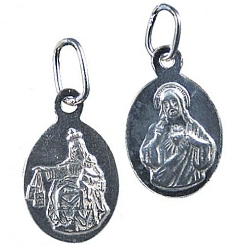 Medalik szkaplerzny srebrny owalny e-religijne.pl