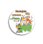 Przypinka religijna button "Radujcie się zawsze" gadżety religijne sklep e-religijne.pl