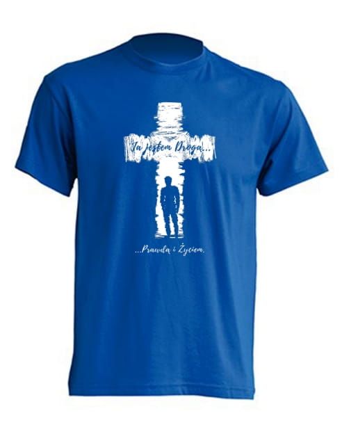 Koszulka chrześcijańska T-SHIRT "Ja jestem Drogą Prawdą i Życiem" sklep ewangelizacja 