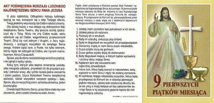 9 pierwszych piątków miesiąca - książeczka - wzór 1
