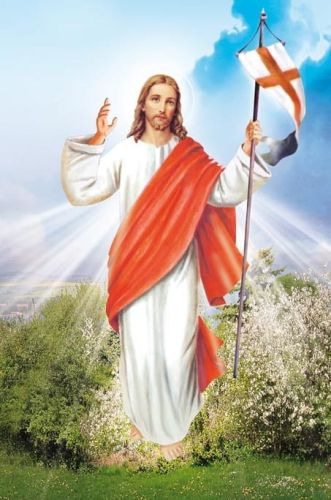 Puzzle Wielkanocne - Chrystus Zmartwychwstały