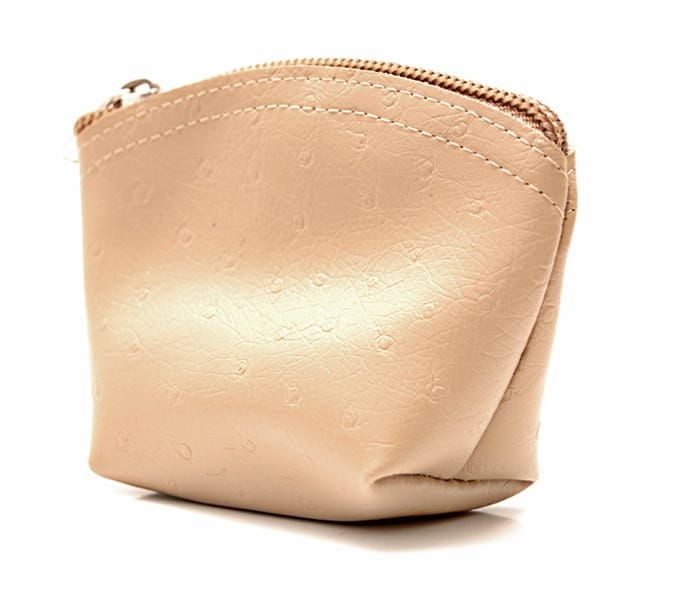 Etui na różaniec - torebka na suwak - beżowe e-religijne.pl