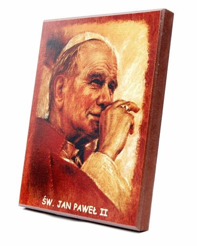 Obraz Świętego Jana Pawła II 15 x 19 - 2 e-religijne.pl