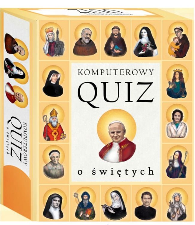 Komputerowy Quiz o Świętych - program multimedialny dla dzieci i młodzieży - PREZENT NA I KOMUNIĘ ŚWIĘTĄ - POMOC KATECHETYCZNA - sklep księgarnia e-religijne.pl