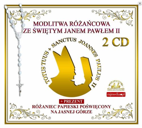 Modlitwa Różańcowa ze Świętym Janem Pawłem II (2 płyty CD) z różańcem papieskim e-religijne.pl